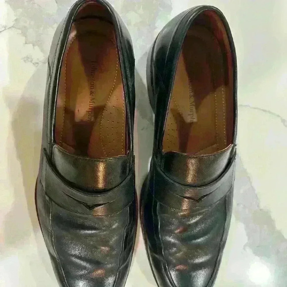 Johnston & Murphy Baldwin Penny Loafers. Sz 9 1/2 - Picture 5 of 7